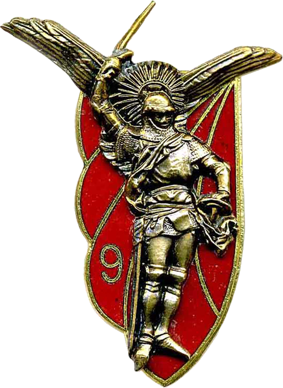 Insigne du 9e régiment de chasseurs parachutistes