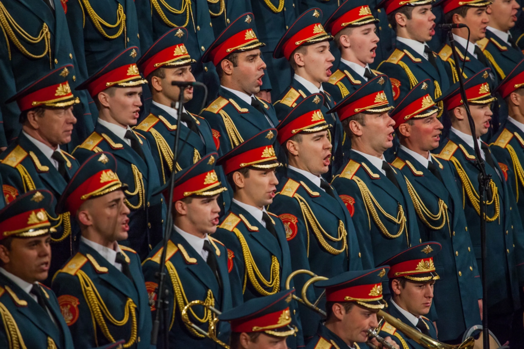 Choristes des chœurs de l'armée rouge