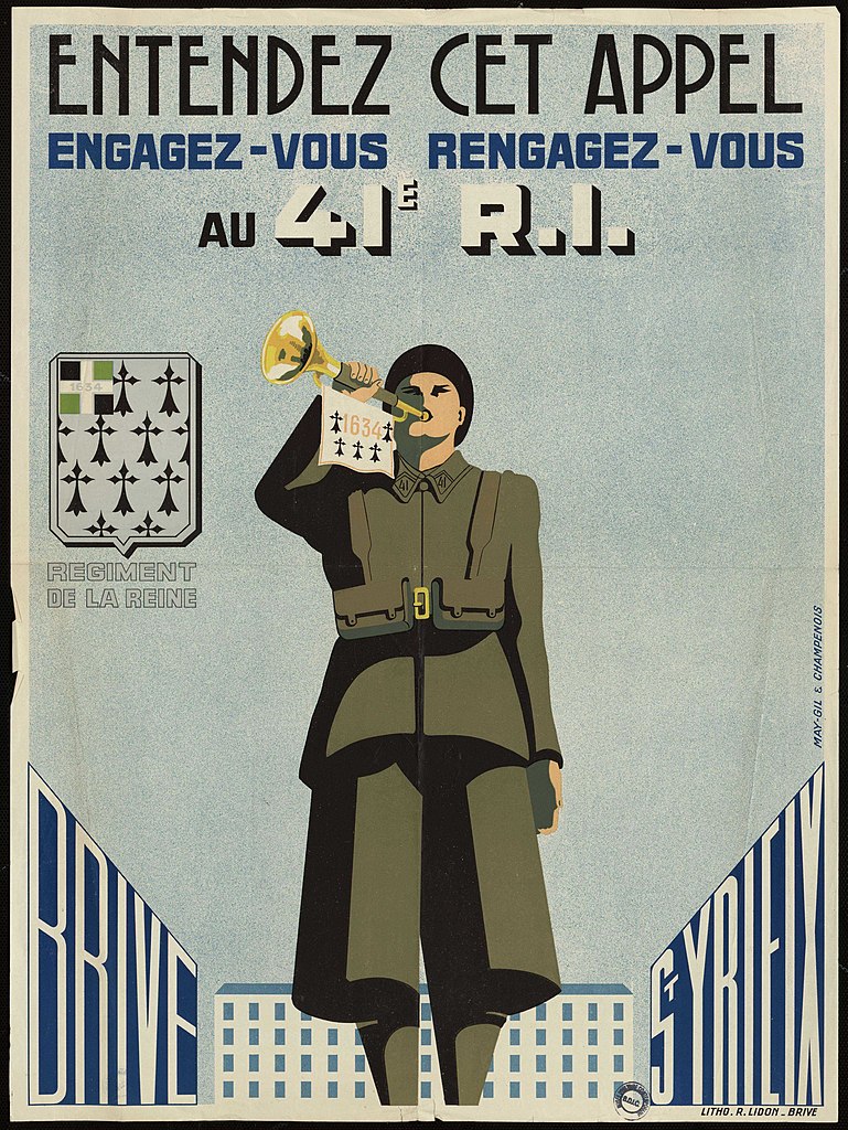 Affiche de recrutement du 41e RI