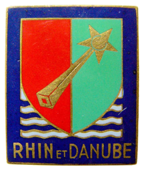 Insigne de la 1e armée française - Rhin et Danube