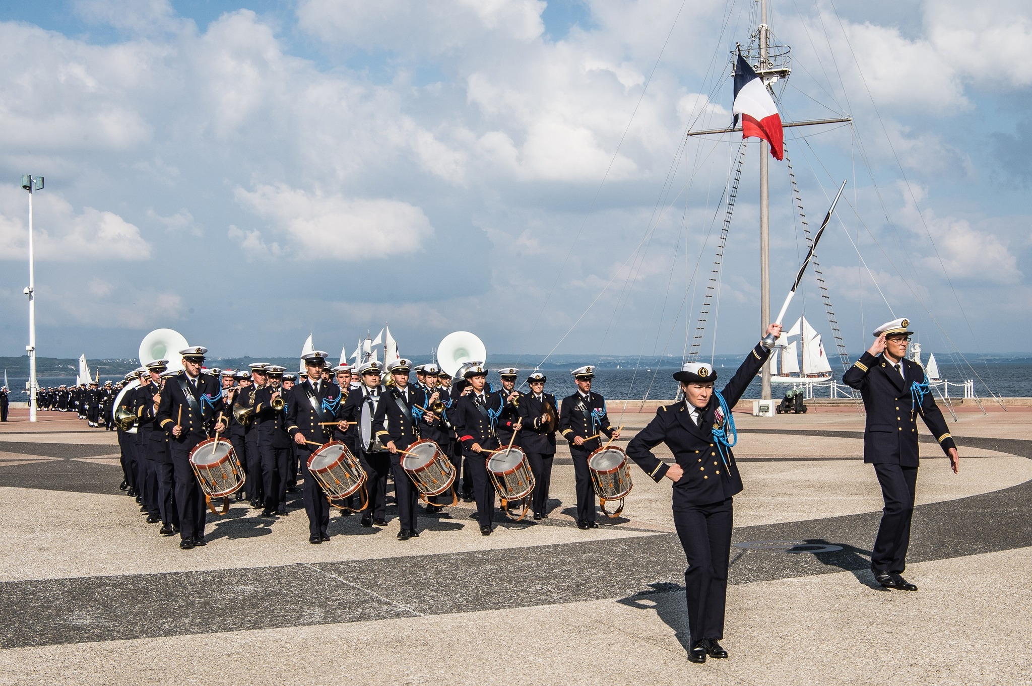 Musique de la Marine nationale lors du festival de musiques militaires de Vilnius - août 2023