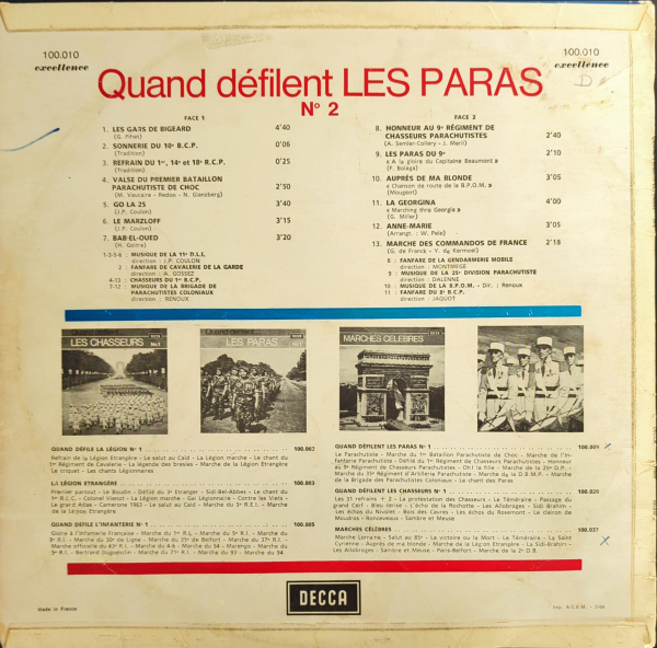 Disque33Trs Quand défilent … les paras n°2